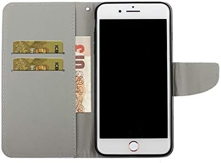 2020 ארנק מקרה אייפון 8 מקרה אייפון 7 מקרה עם כרטיסי אשראי חריץ רגלית עבור עור מפוצל עמיד הלם להעיף מגנטי חמוד