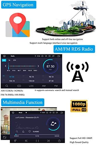 Xisedo Android 9.0 סטריאו לרכב 7 אינץ 'יחידת ראש מטה 6 ליבות RAM 4G ROM 64G רדיו רדיו GPS ניווט