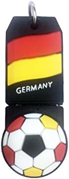Mixse Cartoon USB 2.0 זיכרון מקל פלאש כונן עט כונן אגודל כונן כדורגל גרמניה דגל 16 גרם