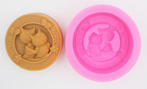 עובש ינשוף לונגזאנג S412 אמנות סיליקון מלאכת סבון DIY תבניות נרות בעבודת יד