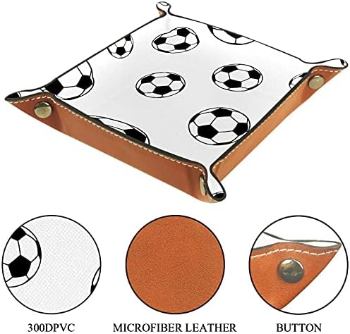 כדורגל כדורגל שחור לבן למיטה או מגש אחסון דרך כניסה