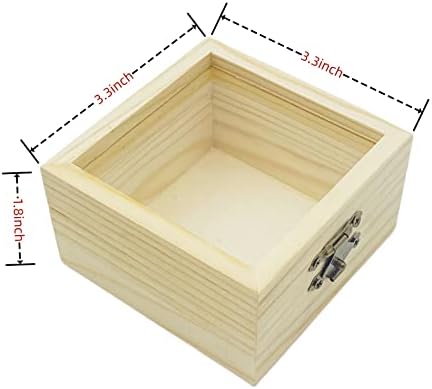 קופסא דקורטיבית של מלאכת אש דקורטיבית פרויקט יצירתי פרויקט עץ קופסת קופסת תכשיטים מעץ עם ציור יהלום DIY