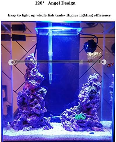 לומיניי צוללת לד אקווריום אור, דגי טנק אור עם טיימר, כחול &צבע מתחת למים הוביל אור בר מקל עבור מים מתוקים