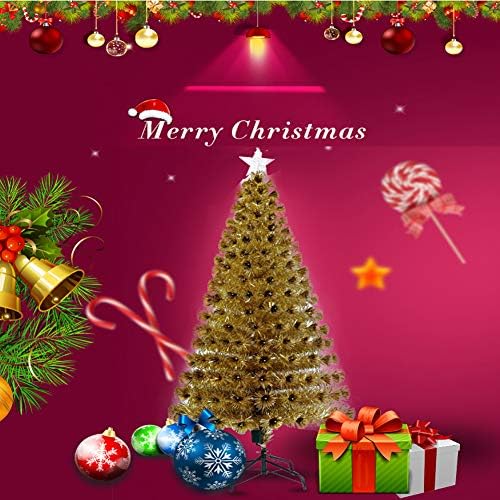 עץ חג המולד המלאכותי של Caixin סיבים אופטיים, קישוטים לחג המולד מלהיב מראש, מלון בית קפה פרימיום