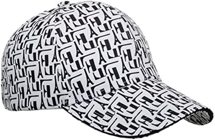 מנהונג אופנה נשים גברים ספורט הדפסת מכתב נושם חוף מתכוונן כובע כובע היפ הופ כובע בייסבול אלסטי