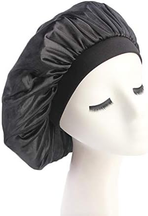 יופי yfjh סאטן רך סאטן משי סלון מצנפת לילה ישן כובע נשירת שיער כובע שיער לנשים