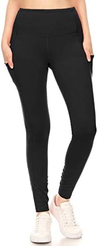 מחסן חותלות מכנסי יוגה פעילים עם מותניים גבוהים לנשים עם כיסים - קאפרי ואורך מלא