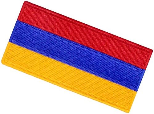 דגל ארמניה טלאי רקום ברזל ארמני על תפור על הסמל הלאומי