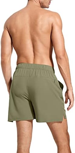 פויף גברים של מכנסיים קצרים כושר מכנסיים קצרים 5 אינץ מהיר יבש אימון מכנסיים ריצה מכנסיים קצרים