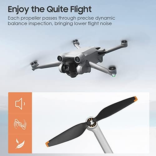 Timovo Mini 3 Pro מדחפים תואמים ל- DJI Mini 3 Pro, 24 יחידות מדחף רעש נמוך עם ברגים להביי החלפה