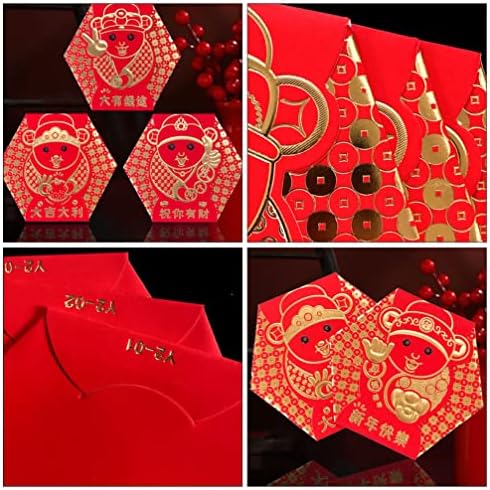 סיני חדש שנה אדום מעטפות 16 יחידות סיני אדום מעטפות סיני ארנב אדום מעטפת הונג באו מתנת מזל כסף כיס