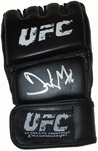 פרנק מיר חתימה על אימוני UFC אימוני מצוקה קרב כפפת קרב עם הוכחה, תמונה של פרנק חותם לנו, PSA/DNA מאומתת, אליפות