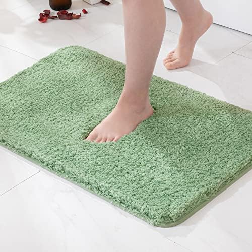 מיולי 2 יח ' 20 איקס 30 שטיחי אמבטיה ושטיחי רץ 24איקס 44, שטיחי אמבטיה סופגים ללא החלקה סט 3 חלקים, ירוק