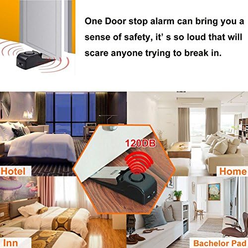 דלת משודרגת עצירת אזעקה מכשירי אבטחה של דלתות מלון - כלים לטיול דלתות בטיחות הבית
