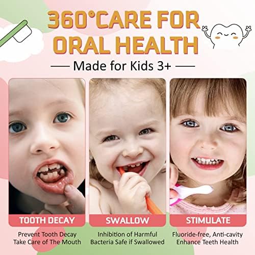 ילדים משחת שיניים קצף, ילדים מקציפים לילדים משחת שיניים למברשת שיניים בצורת U, משחת שיניים פורמולה