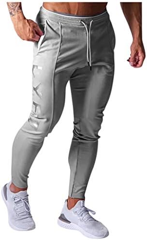 מכנסי טרנינג של דיאגו לגברים רזים מתאימים עם שרוך מחודד כושר מזדמן מכנסי מכנס אימון אופנה אתלטי אימון