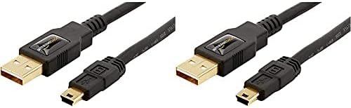 יסודות אמזון USB 2.0 כבל מטען - A -MALE TO MINI -B TORD - 3 רגל וכבל USB 2.0 - כבל A -MALE עד MINI