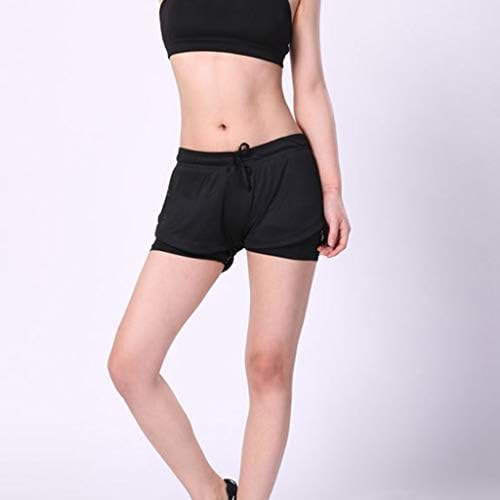 Seeintheson נשים אימון מכנסי יוגה קצרים משקל קלים מכנסי ספורט לנשים רוקנים מכנסיים קצרים יבש מהיר כושר חיצוני