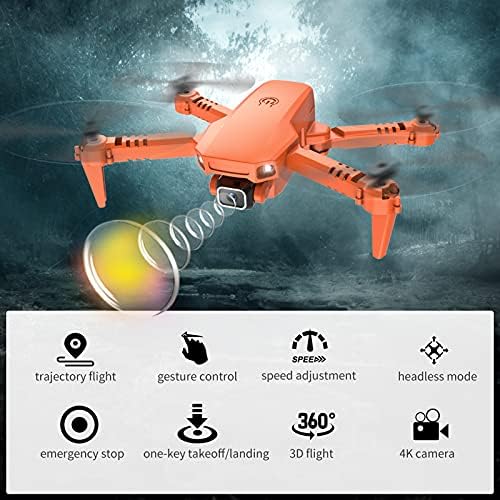 GOOLRC X1 RC DRONE עם מצלמה למבוגרים, 4K HD Live Video FPV מזלט, Quadcopter RC מתקפל עם ספליפס