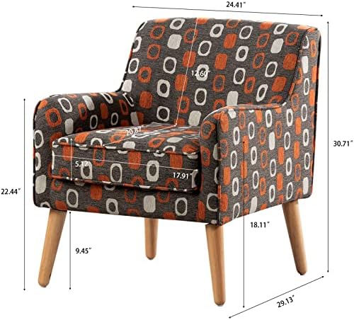 כיסאות מבטא מודרניים של קובנקיו, כיסא מועדון לקצץ ציפורניים, כיסא ספה מבד פשתן, כורסה מרופדת עם