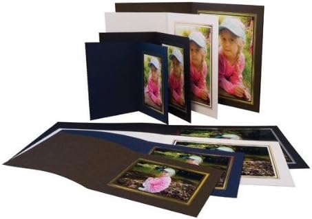 קנרו מחליק בתיקיית תמונות 9x6 חבילה זקופה 50 חום זהב PM160