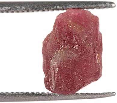 Gemhub מוסמך ריפוי רופף גביש ורוד טורמלין מחוספס 4.80 סמק. אבן חן רופפת לאבן צ'אקרה.