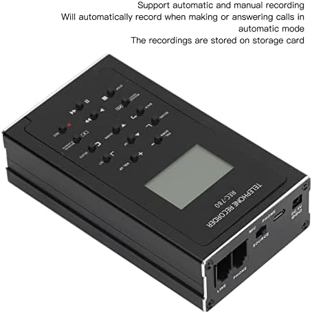 מכשיר הקלטת טלפון, מקליט שיחות טלפון קווי זיכרון 100-240 וולט 32 ג ' יגה-בייט לשימוש ביתי