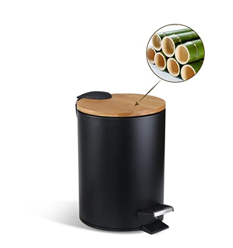 Douba 3/5L היפוך עץ פח אשפה יכול לזבל זבל פח פס פסולת מארגן למשרד מטבח אמבטיה