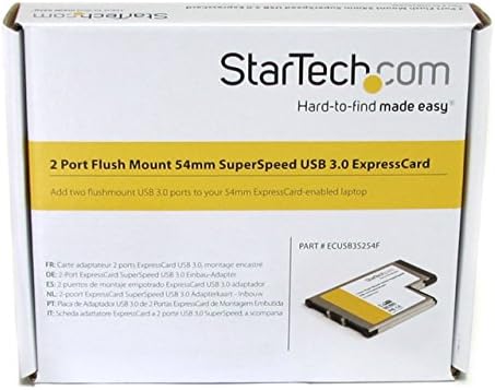 Startech.com 2 יציאה סומק הר -אקספרס כרטיד 54 ממ Superspeed USB 3.0 מתאם כרטיסים עם UASP - COUNTRE COULL PORT נייד