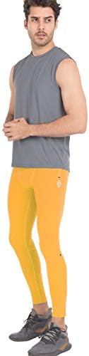 מכנסי יוגה של אימון Piqidig מכנסי יוגה עם כיסים - מכנסי דחיסה אתלטית גברים