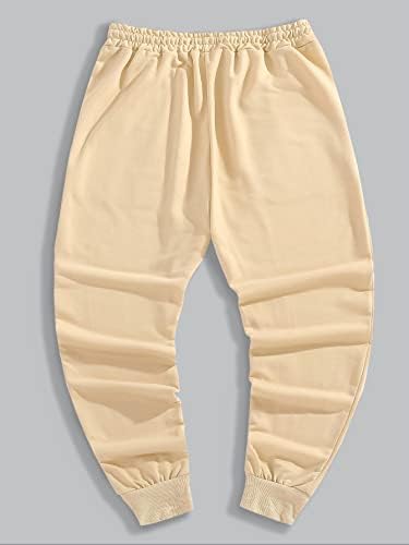 מכנסי פשתן כותנה לנשים מכנסי מותניים אלסטיים קיץ רטרו רטרו ישר מכנסי טרנינג עם כיסים רצים ברגליים רחבות